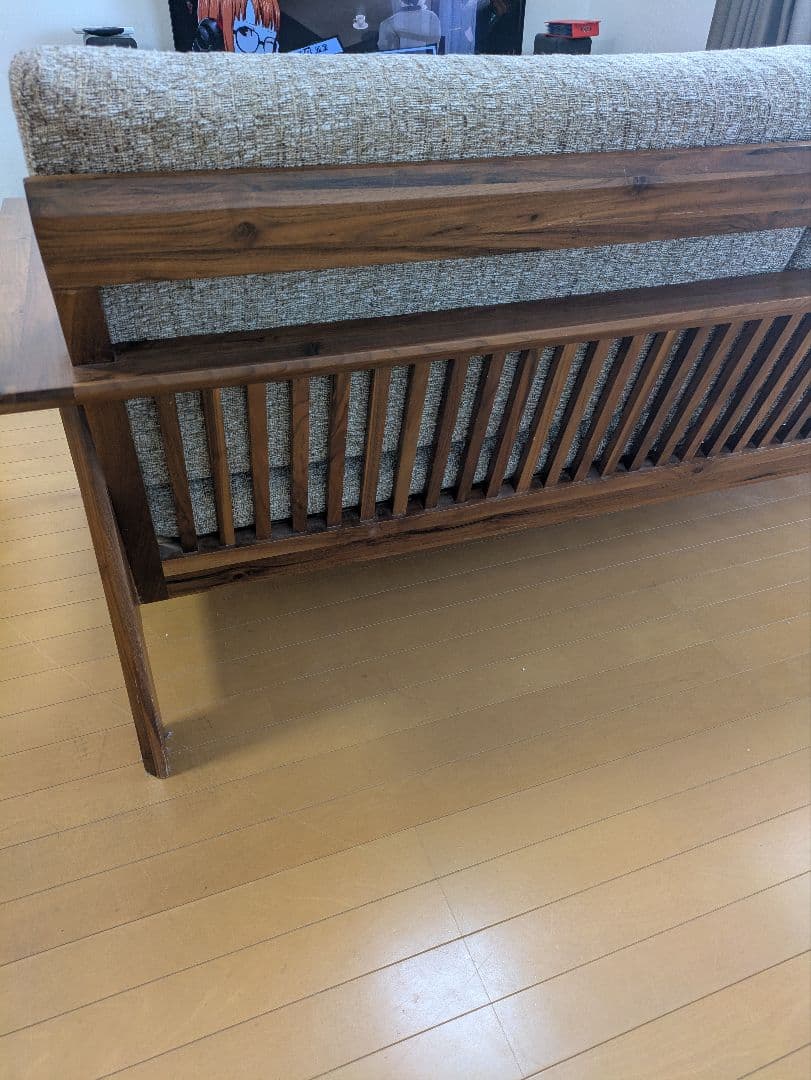 3人掛けソファ ベージュ系　【引き取り限定　鳥栖市】