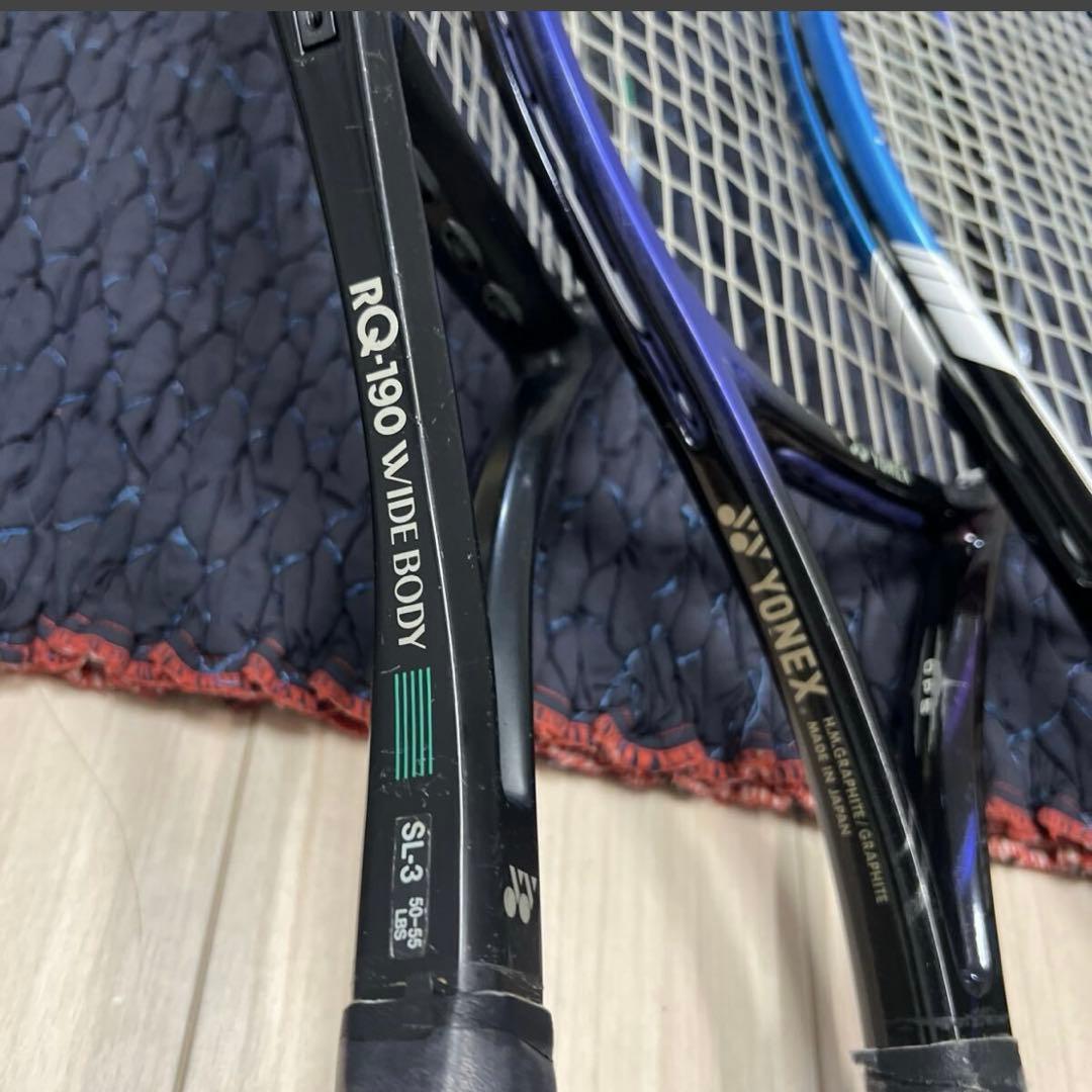 名機 YONEX RD-28 / RQ-190 含むテニスラケット 4本セット