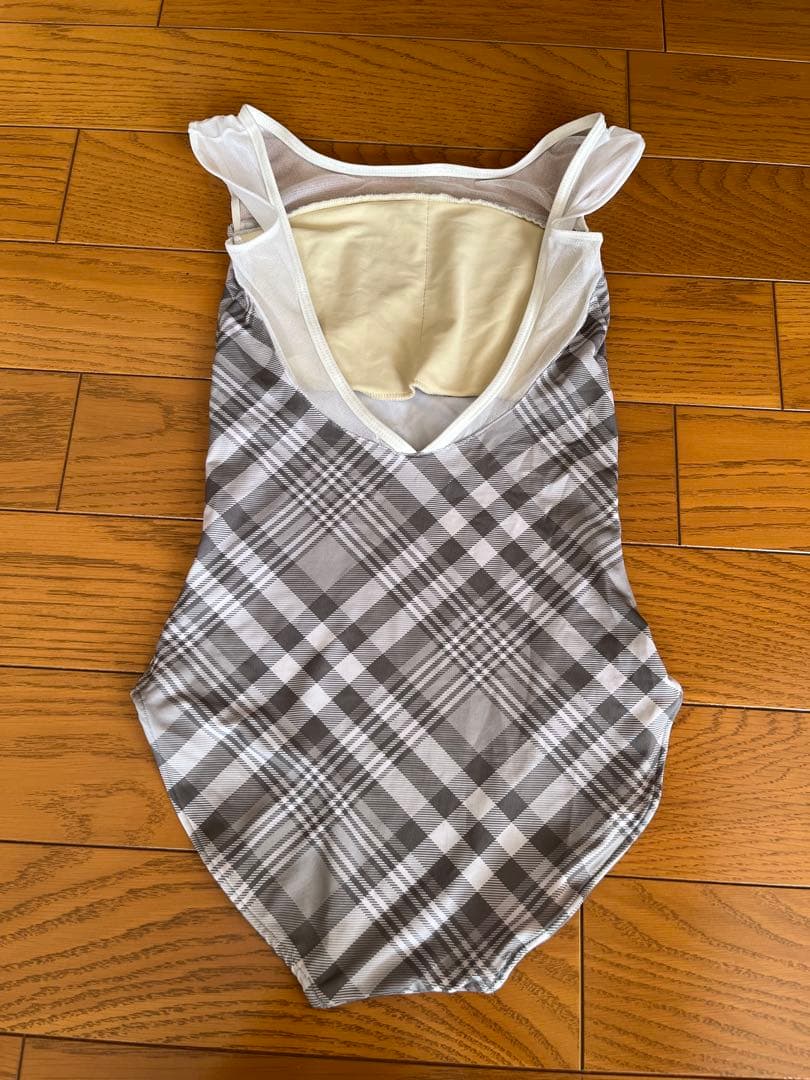 unoa ウノア レオタード グレー・チェック
