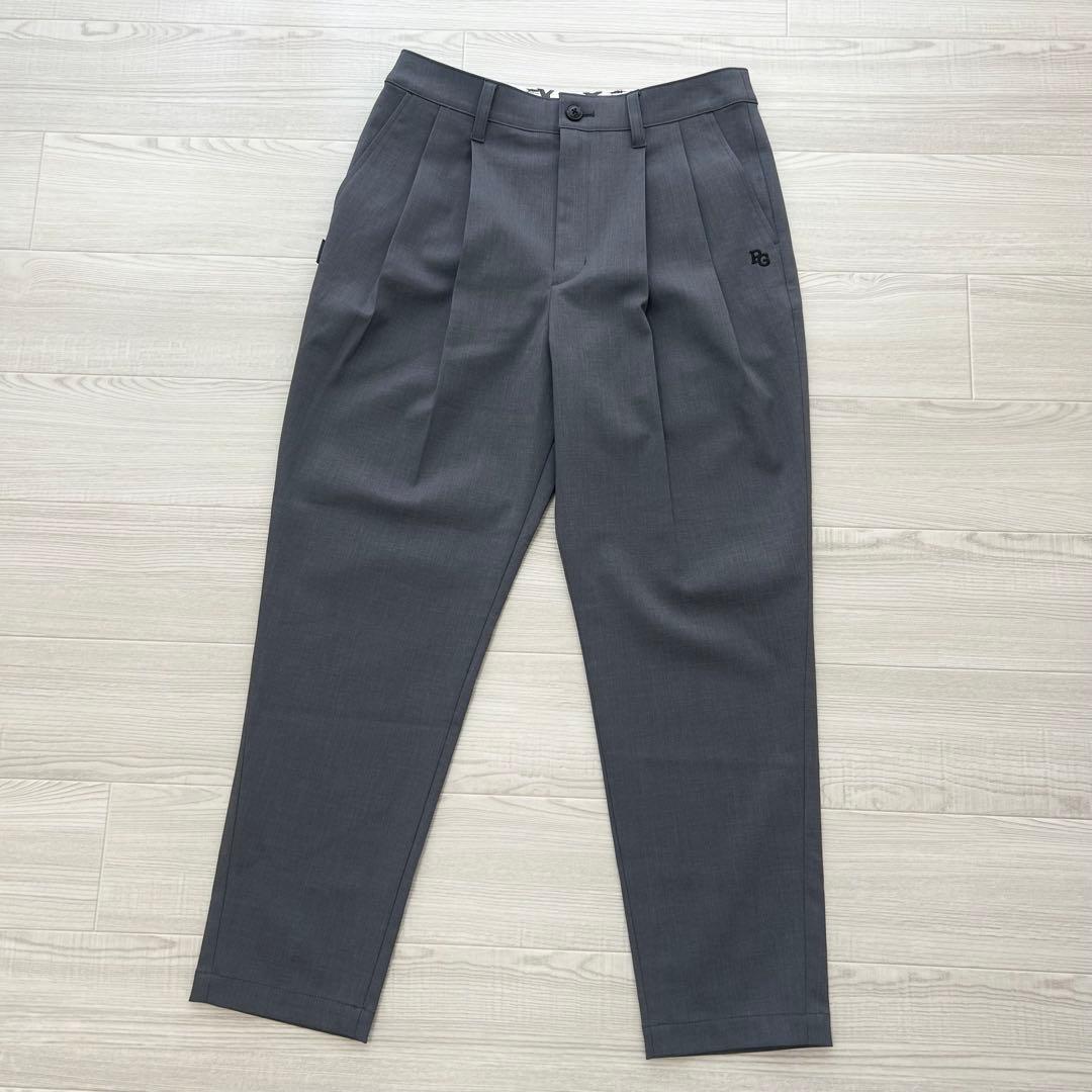 超美品　ほぼ新品　パーリーゲイツ　パンツ　ストレッチ　ニコちゃん　グレー　1