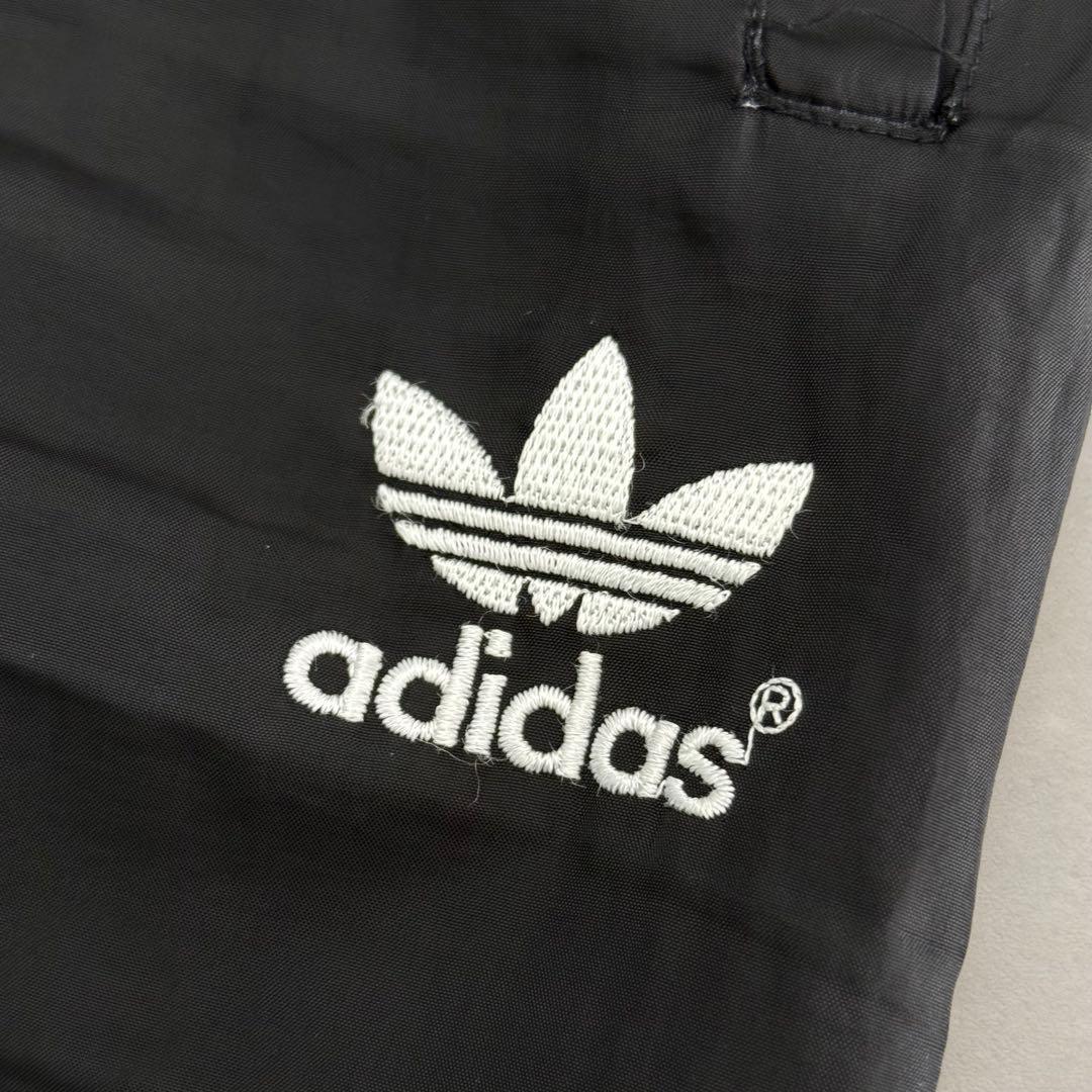 80sヴィンテージ old adidasアディダス トラックパンツ ブラック L