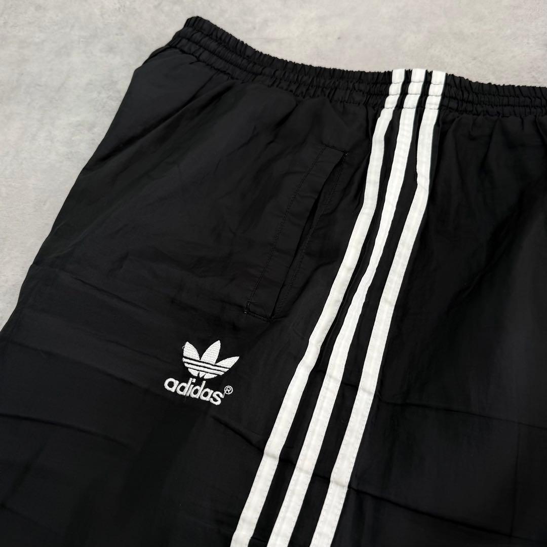 80sヴィンテージ old adidasアディダス トラックパンツ ブラック L