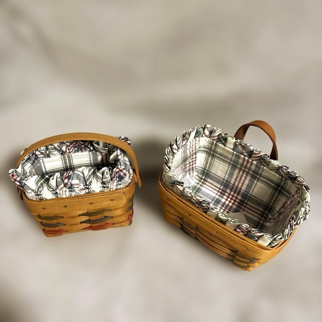 ロンガーバーガー（Longaberger）バスケット 2点セット