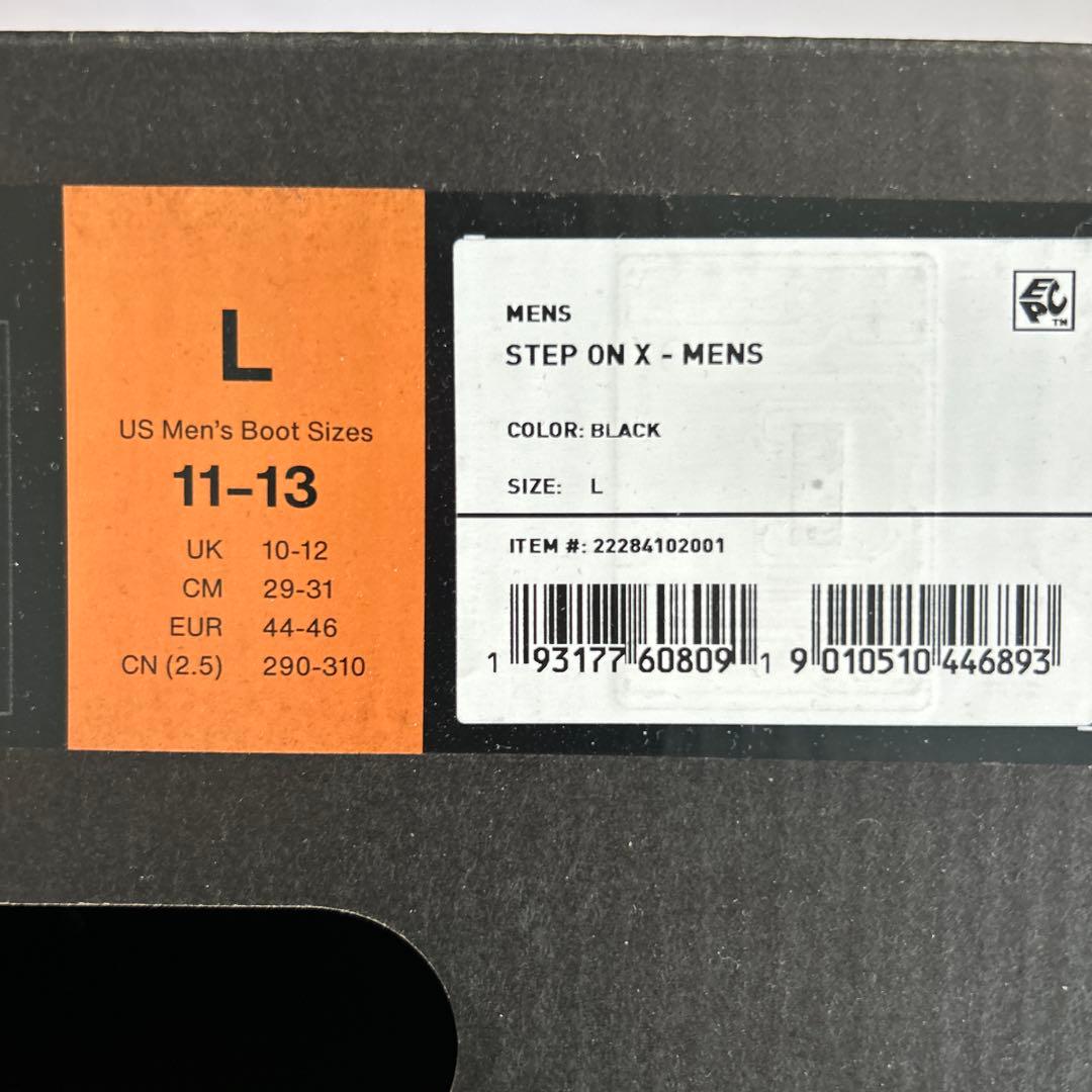 Burton step on X ブラック　L