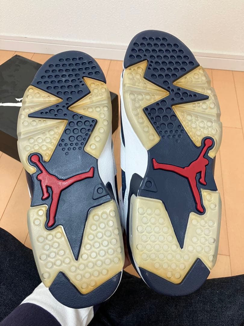 Air Jordan 6 Retro ホワイト/ネイビー/レッド　オリンピック