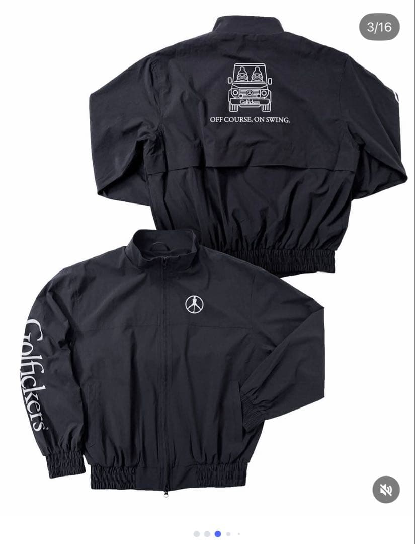 メンズウェア Golfikers [HOLE 596]stretch jacket black