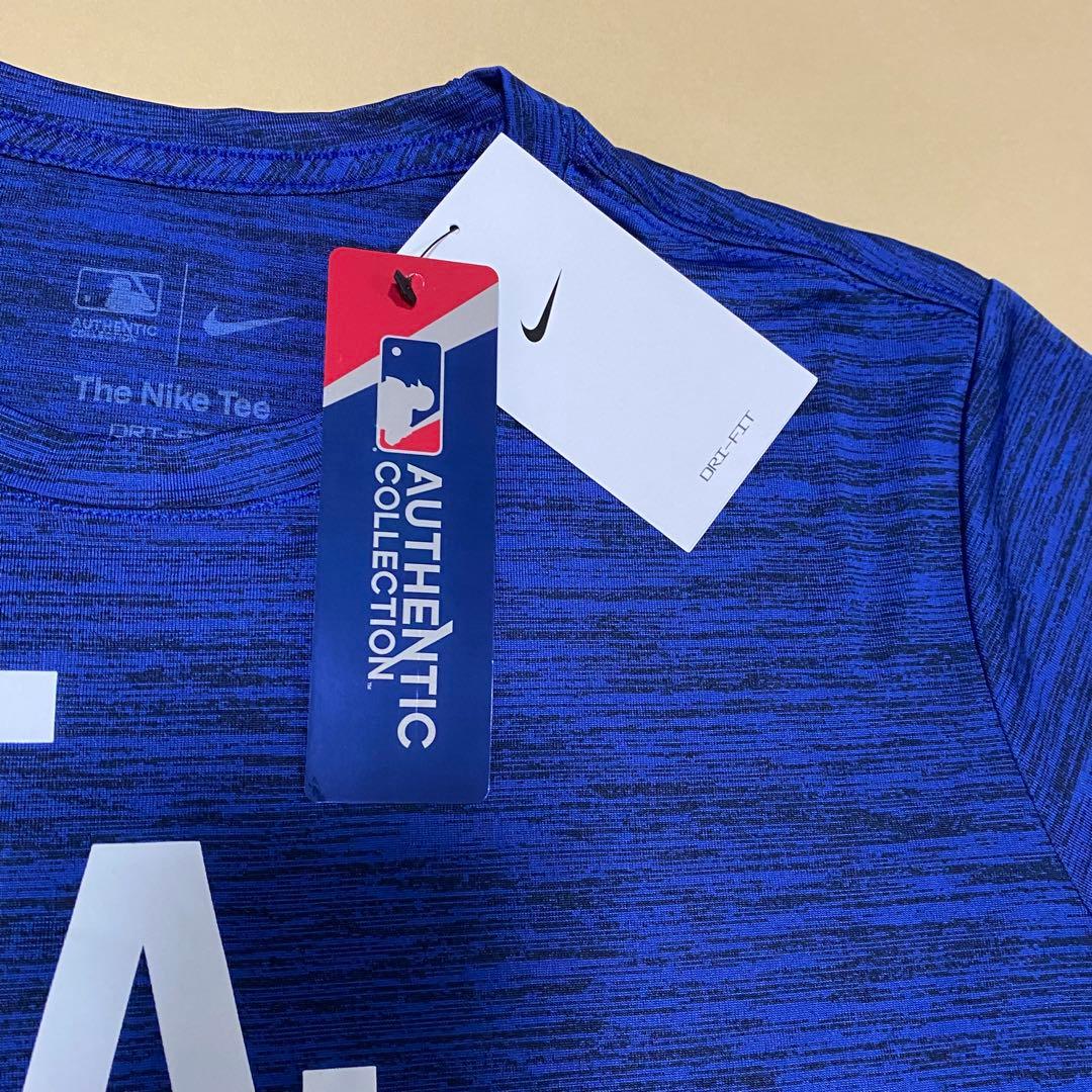 Lサイズ　レディース　ドジャース　オーセンティック　ドライTシャツ