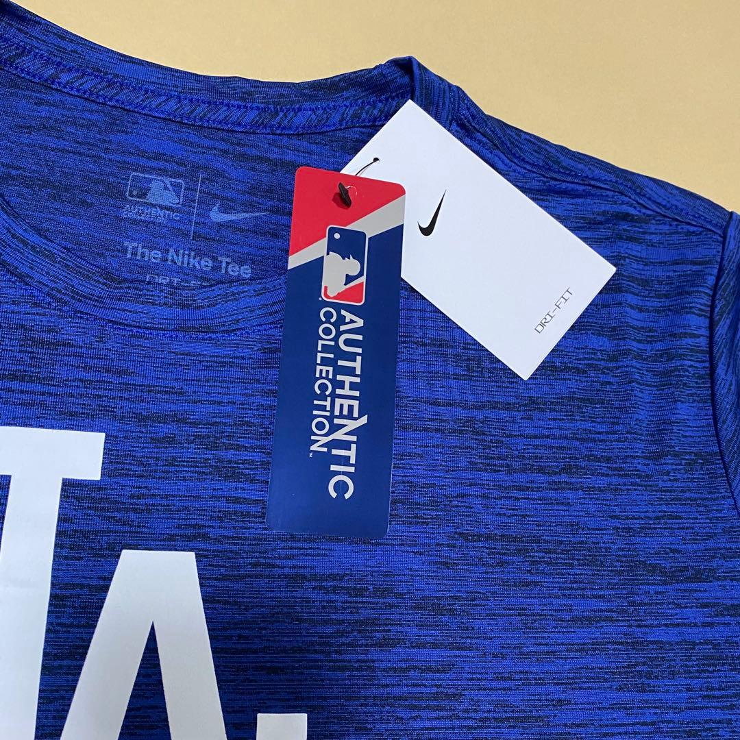 Lサイズ　レディース　ドジャース　オーセンティック　ドライTシャツ