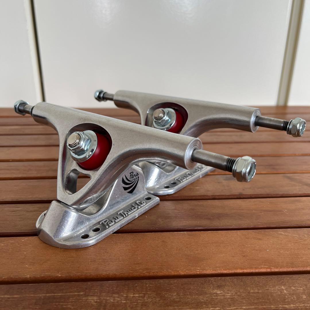 Paris V3 150mm 50° ロングスケートボード用トラック シルバー