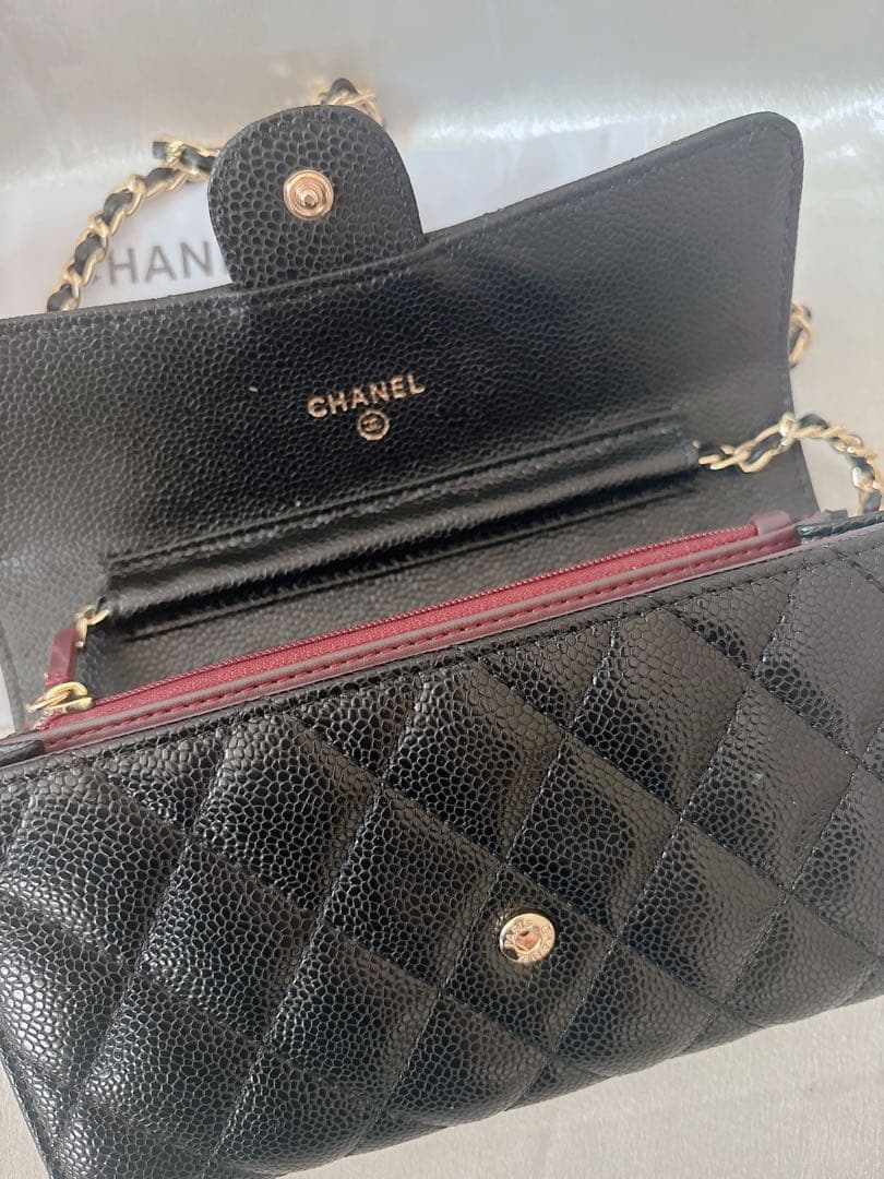 CHANEL ノベルティーブラック キルティング 財布