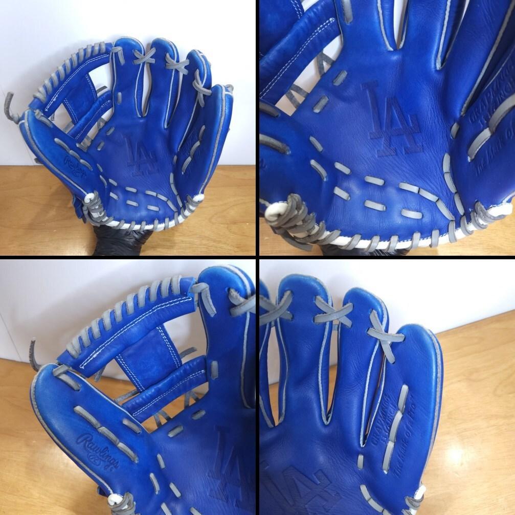 ローリングス LA ドジャース MLBコラボグラブ 美品 内野用 軟式グローブ