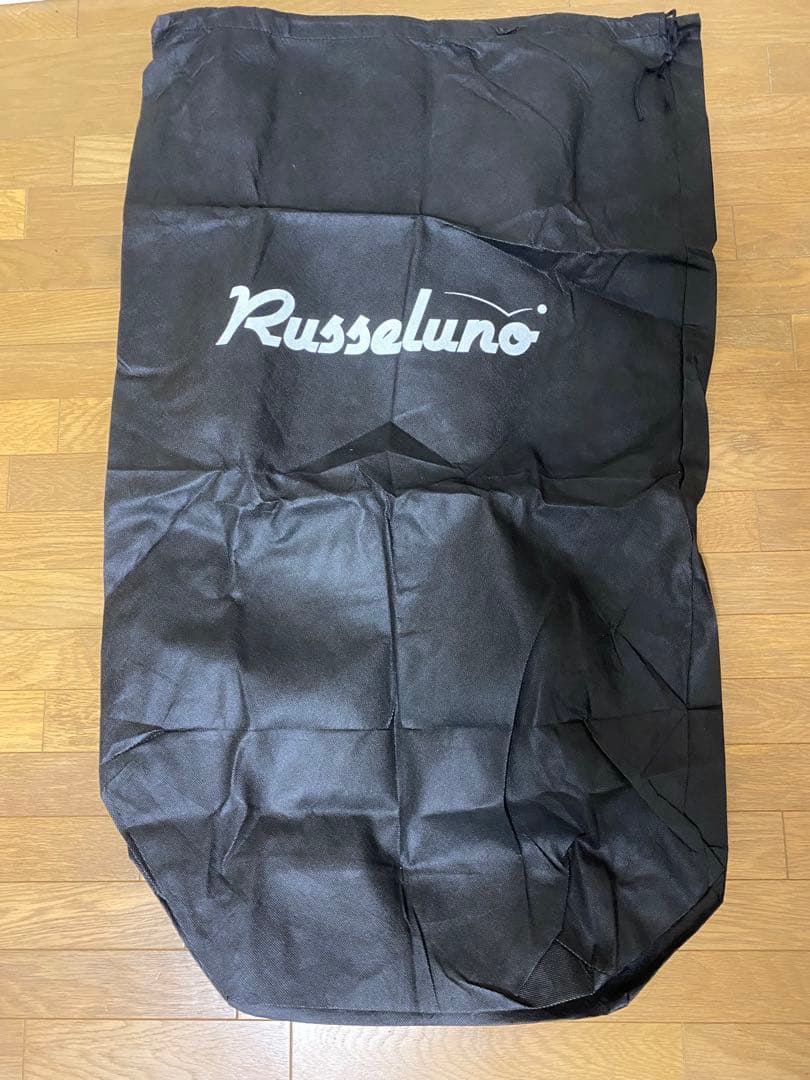 ※未使用フードカバー　ラッセルノ　キャディバッグ ゴールド/ブラック