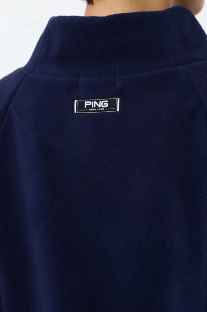 S ☆新品☆ PING フリースプルオーバー　レディース　14300円　ネイビー