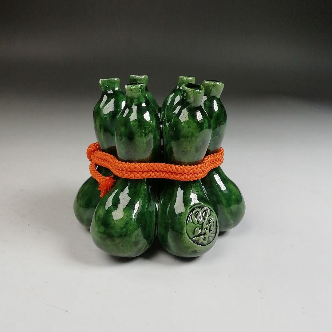 Ｗ３６９　蓋置　『六瓢　蓋置』『佐々木昭楽 造』　共箱　茶道具