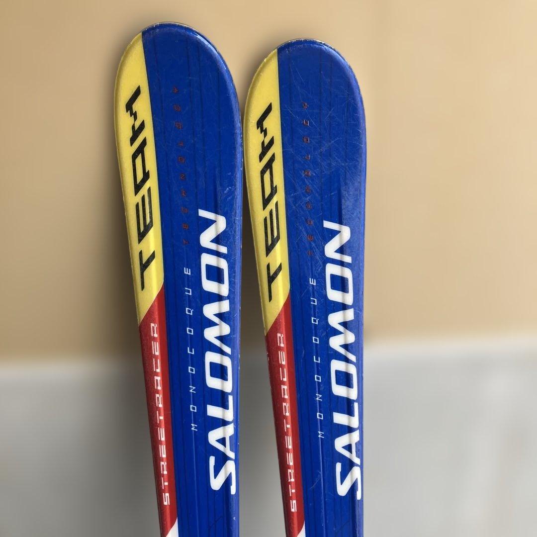 ジュニアスキーSALOMON 板、ストックセット