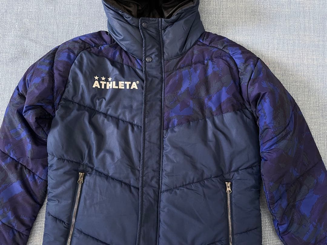アスレタ ATHLETA カモフラ ベンチコート M