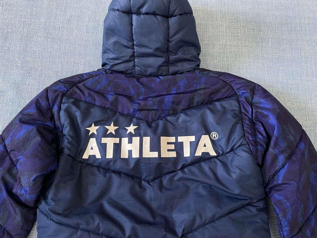 アスレタ ATHLETA カモフラ ベンチコート M
