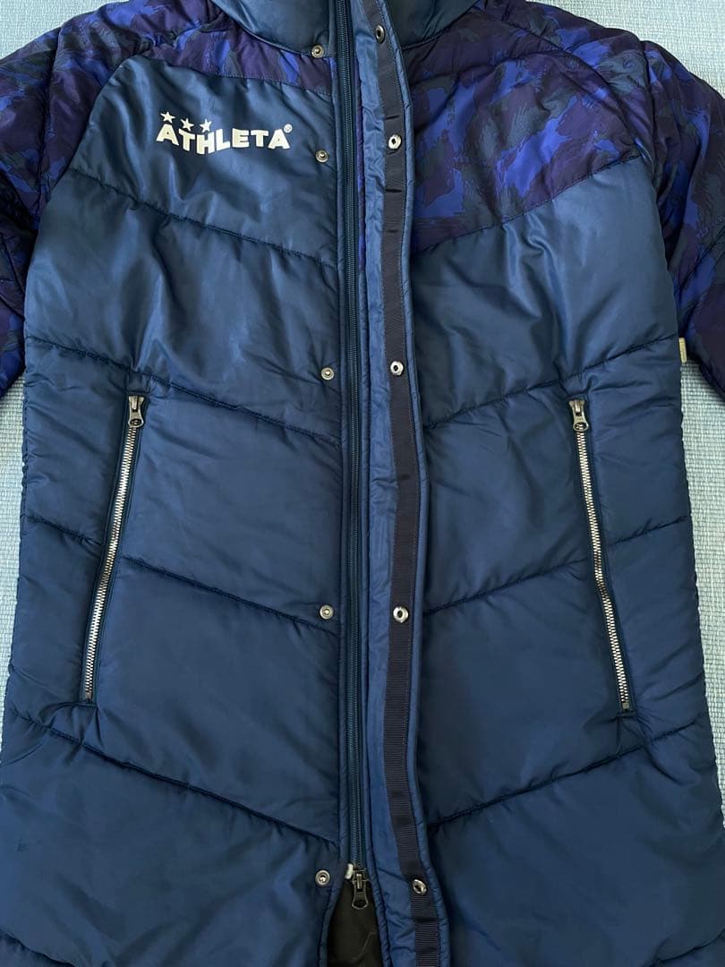 アスレタ ATHLETA カモフラ ベンチコート M