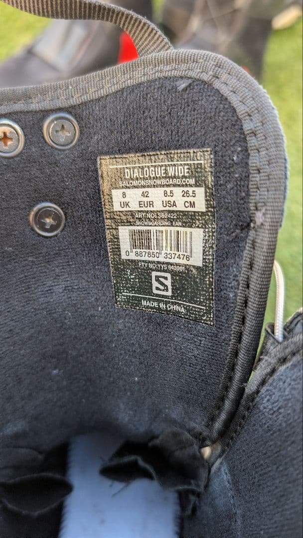 ​【サロモン】スノーボードブーツ 26.5cm（ケース付　SALOMON