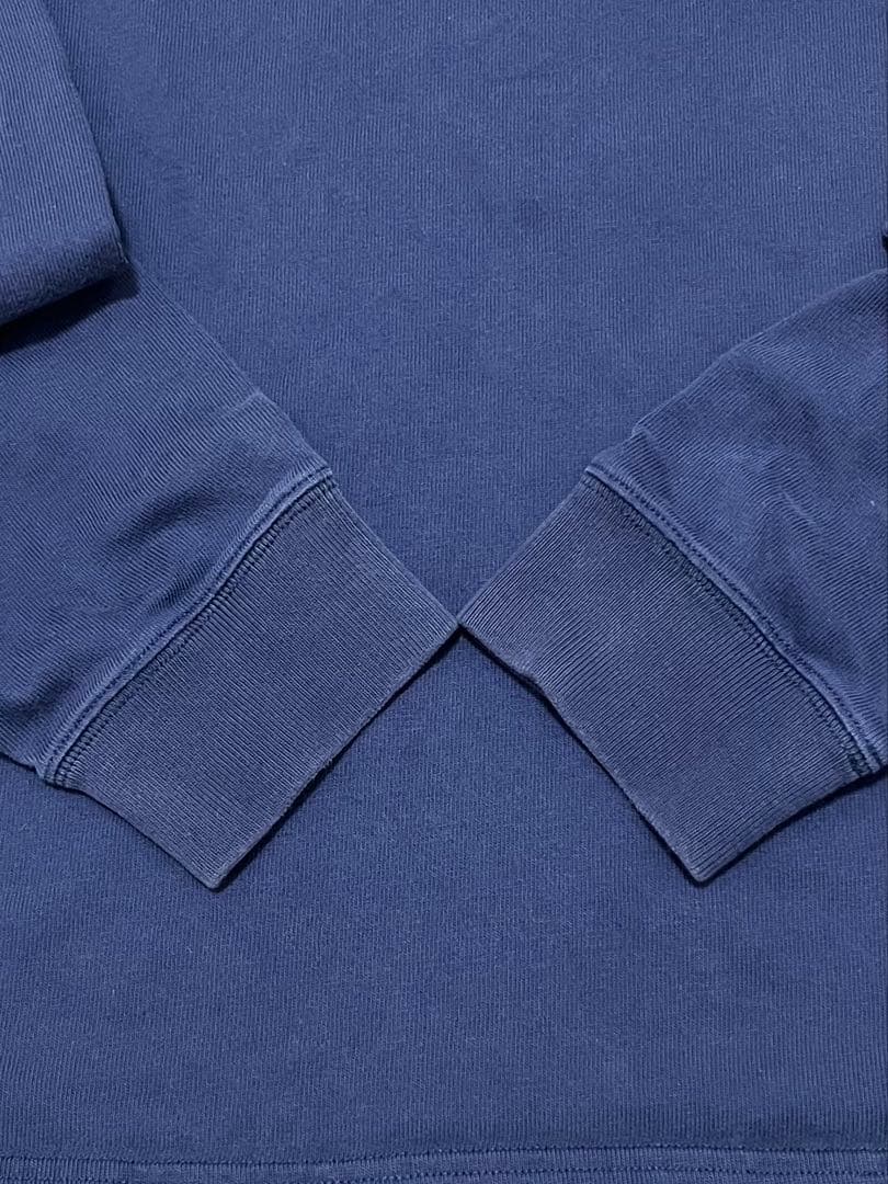 90s ポロラルフローレン　ネイビー ラガーシャツ　ロゴ　エルボーパッチ　XL