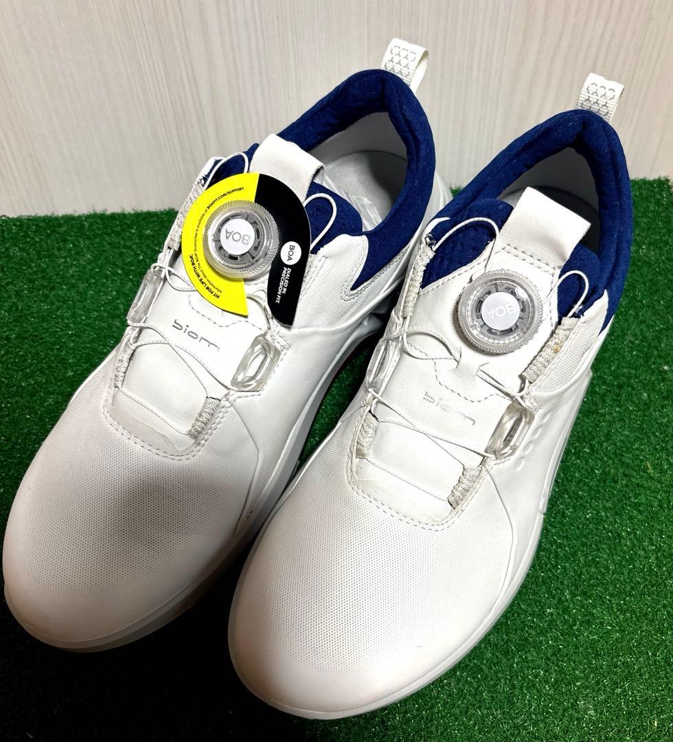 【新品.未使用】 ecco BIOM BOA 防水 本革 24.5cm