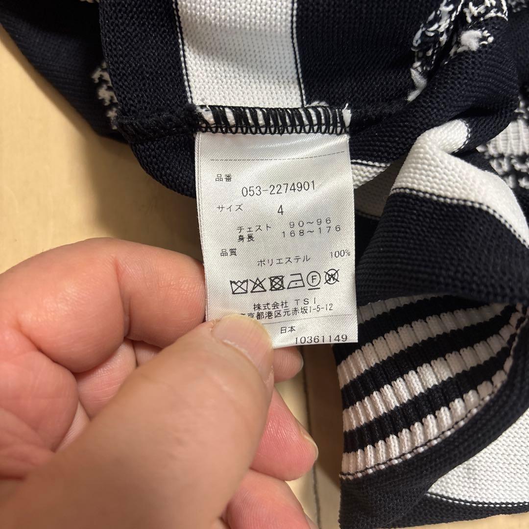 パーリーゲイツ　モックネックニット