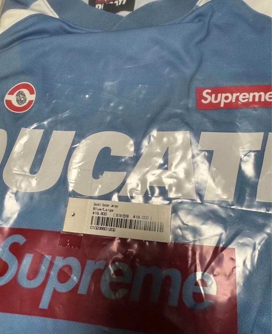 ウェア Supreme DUCATI Soccer Jersey blue L