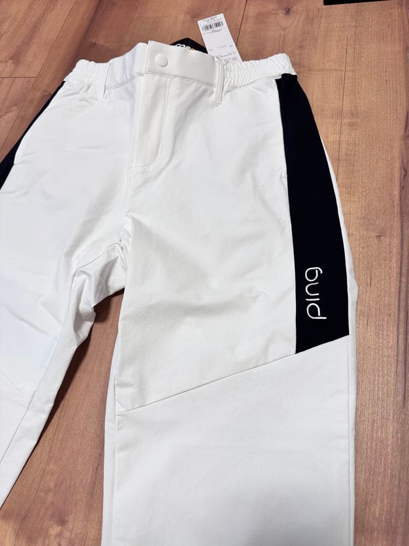 PING ロングパンツ　春夏　サイズS ホワイト　透け感なし　ゴルフウェア
