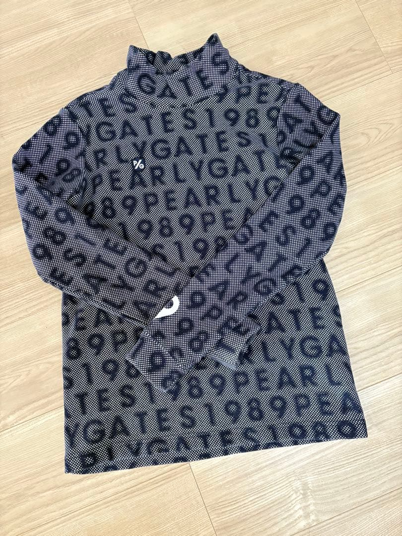 極美品　PG ネイビー タートルネックシャツ　裏起毛　秋冬　サイズ0