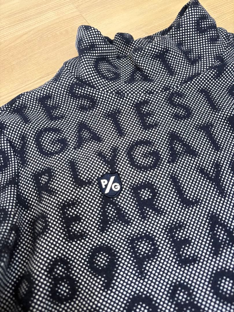 極美品　PG ネイビー タートルネックシャツ　裏起毛　秋冬　サイズ0