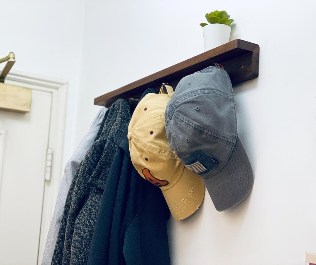 ハンガーフック　ウォールナット製   Woody's Plus Store