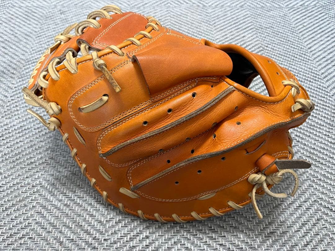 ZETT キャッチャーミット ネオステイタス　軟式　オレンジ