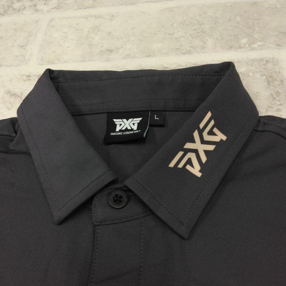 PXG　長袖ポロシャツ　Lサイズ　メンズ　ゴルフウェア　グレー