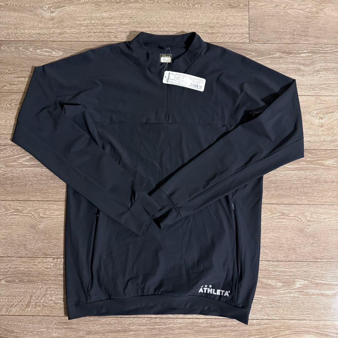 新品 アスレタ トレーニングトップ 長袖 ハーフジップ クールストレッチシェル