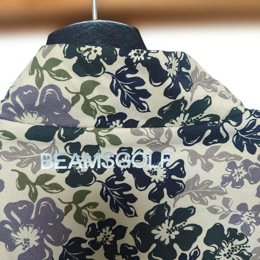 【美品】BEAMS GOLF　ビームスゴルフ 花柄 ジップアップジャケット M