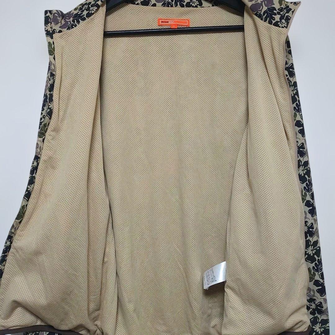 【美品】BEAMS GOLF　ビームスゴルフ 花柄 ジップアップジャケット M