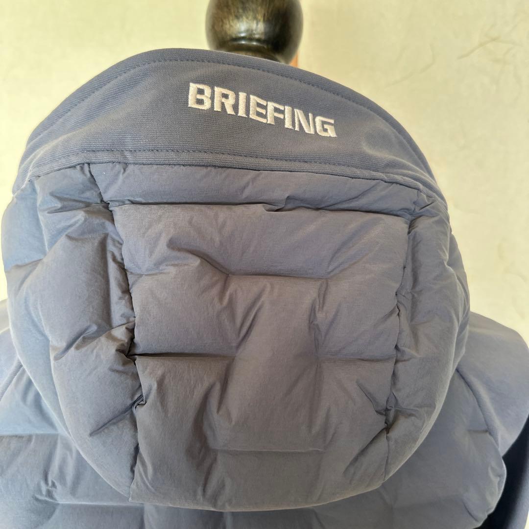 shun16！新品BRIEFING フード付きブルーグレーキルティング