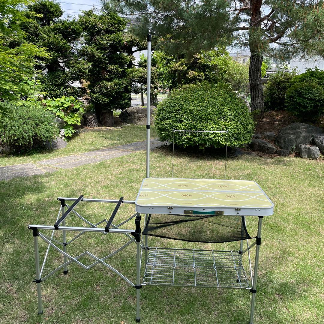 Coleman オールインワンキッチンテーブル　グリーン