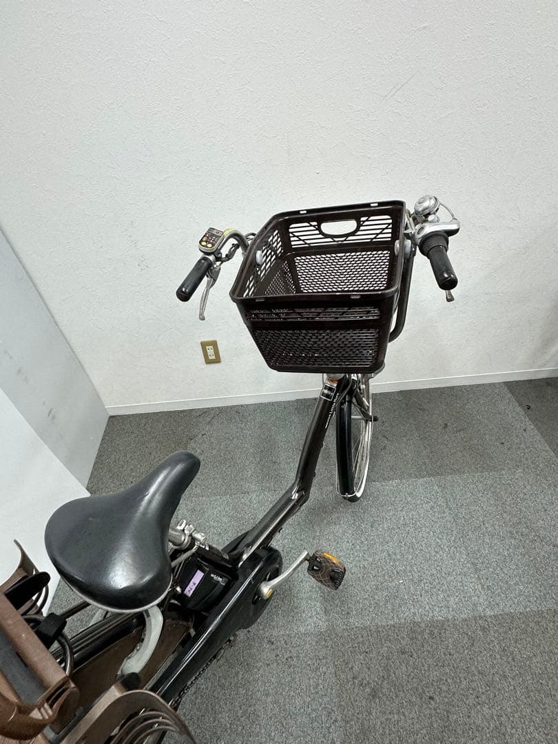 ヤマハpas little more 子供乗せシート付き電動自転車　大型カゴ付き