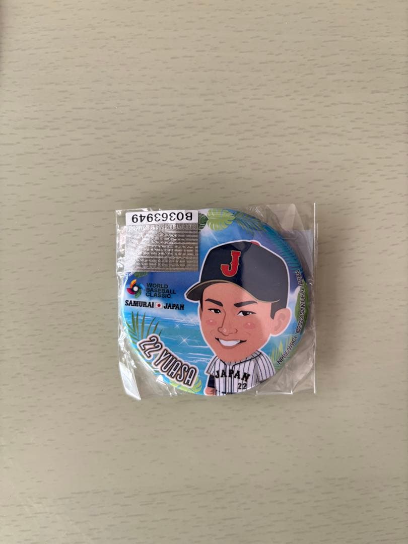 野球日本代表ガチャガチャ　缶バッチ