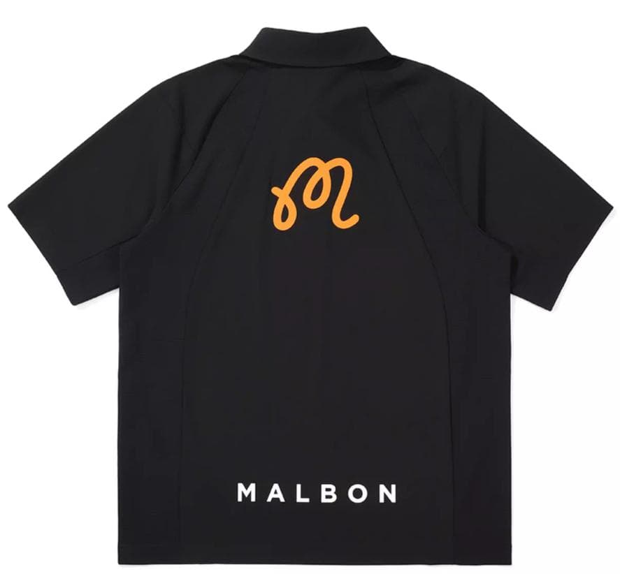 Malbon半袖Tシャツポロタイプ 冷感素材ゴルフウェア メンズ 人気モデル☘️