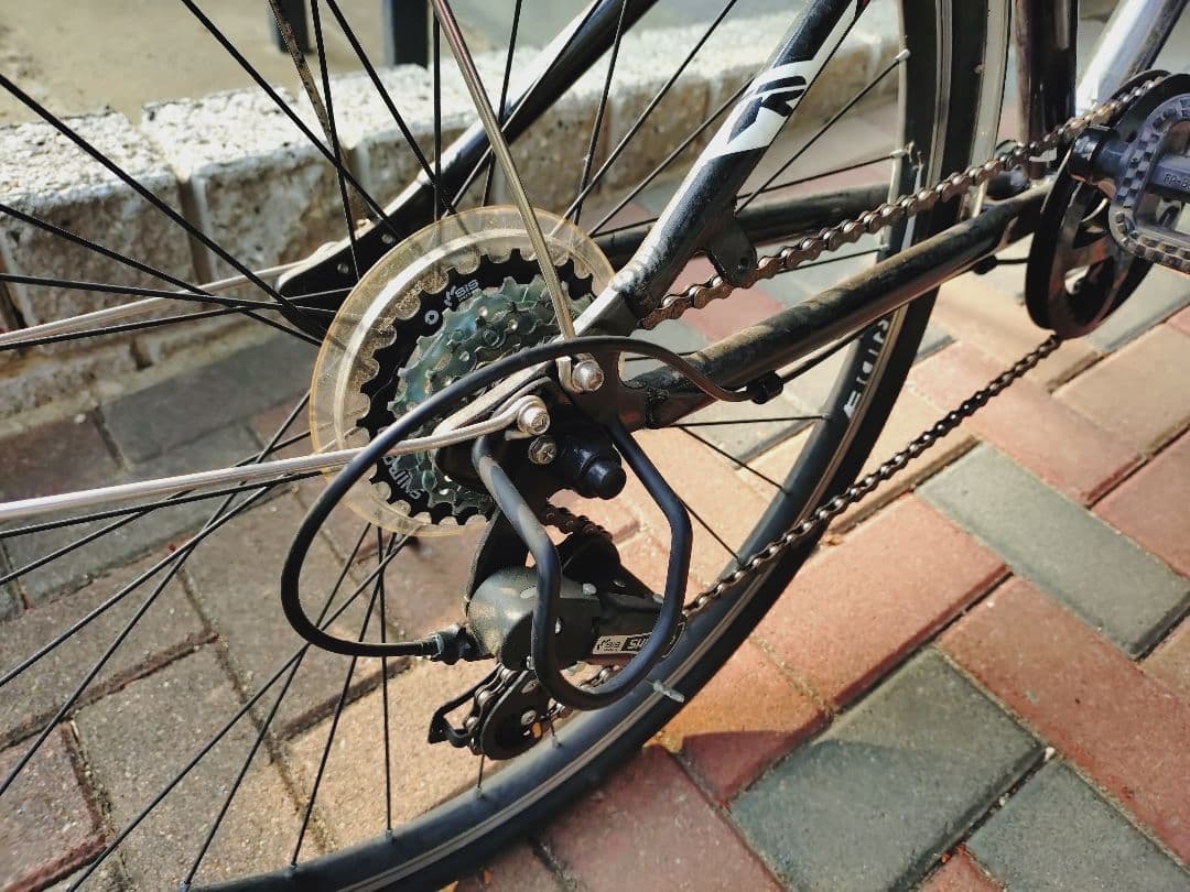 RIDE ジュニアスポーツ自転車 黒・赤