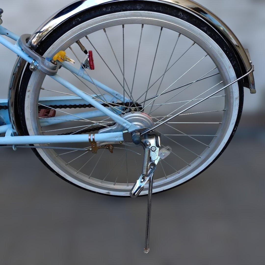 esse 子供用自転車 マカロンブルー 前カゴ付き　22インチ　BAA