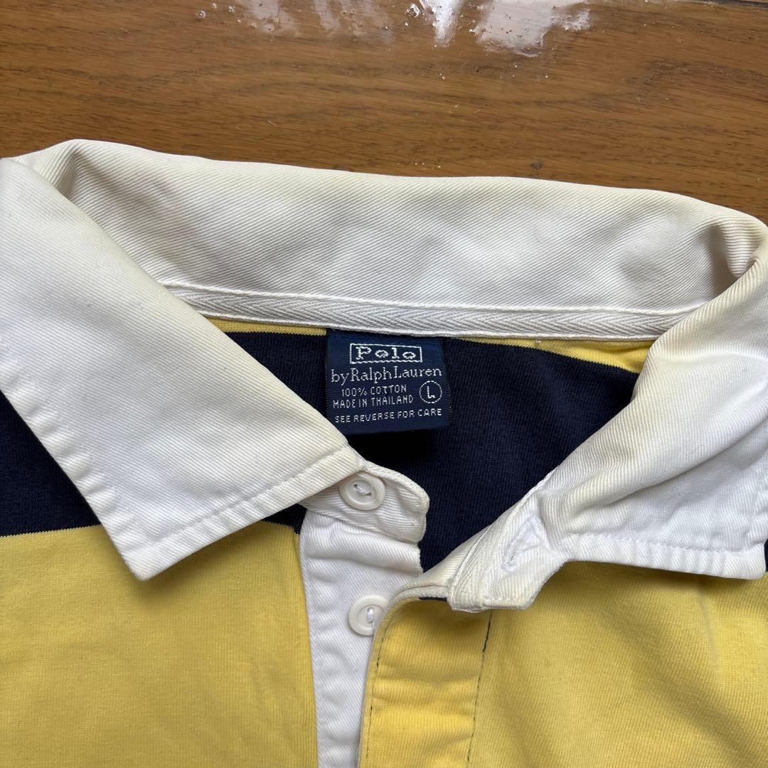 Ralph Lauren ストライプポロシャツ Lサイズ