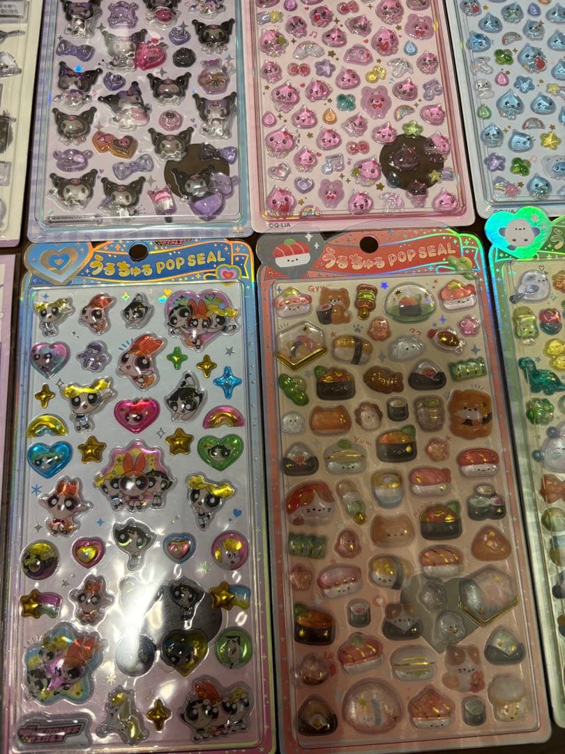 ボンボンドロップシール　コットンパフィー　うるちゅる　ちいかわ　ズートピア