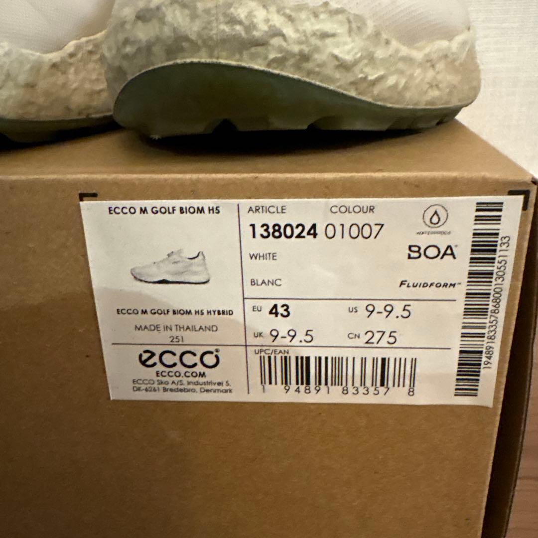 ECCO M GOLF BIOM H5 ホワイト 43