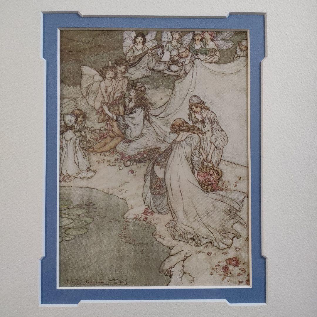 アーサー・ラッカム A. Rackham　銅版画『夏の夜の夢』1908年制作