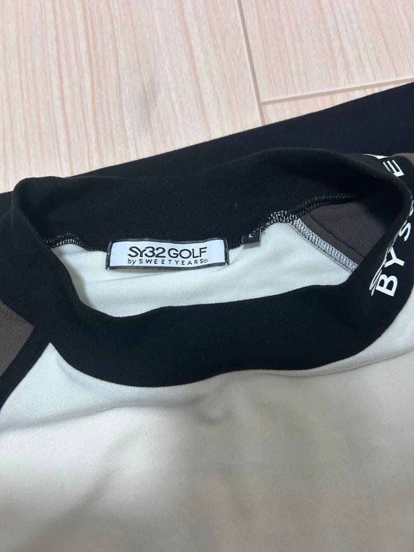 SY32 ゴルフ 長袖 モックネックシャツ メンズL