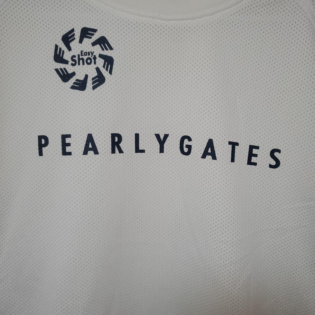【美品】PEARLY GATES パーリーゲイツ メッシュシャツ ホワイト 5