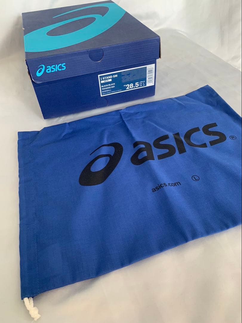 【新品未使用】ASICS ブラック スパイクシューズ　28.5センチ
